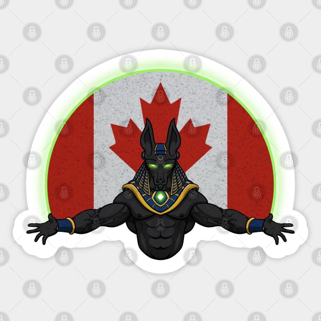 Anubis Canada Sticker by RampArt